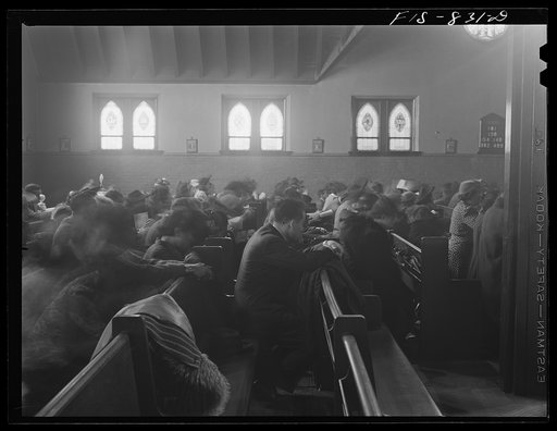 Untitled photo, possibly related to: Chicago, Illinois. Sunday morning at Saint Edmunds Episcopal church
