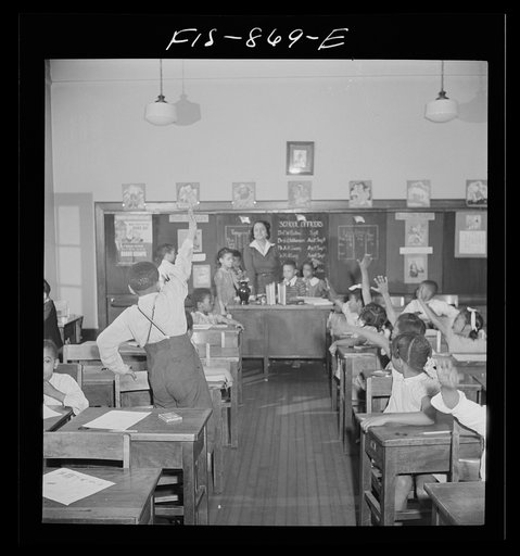 Untitled photo, possibly related to: Washington, D.C. Class in a Negro elementary school
