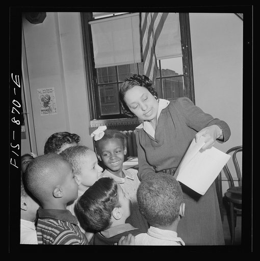 Washington, D.C. Dancing class in a Negro grammar school