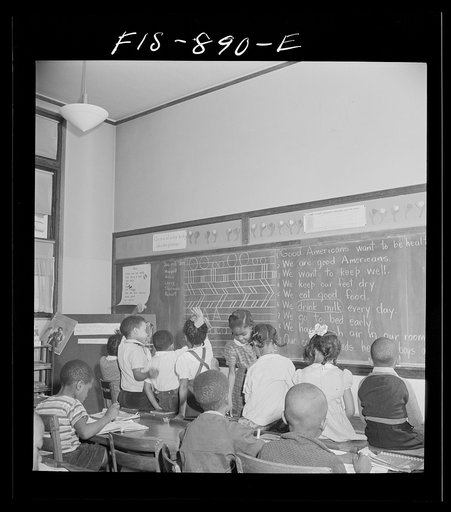 Washington, D.C. Discussion in a Negro grammar school