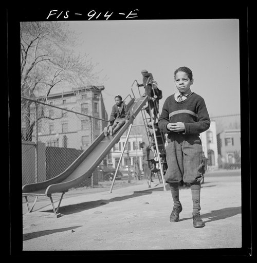 Untitled photo, possibly related to: Washington, D.C. Recreation at a Negro grammar school