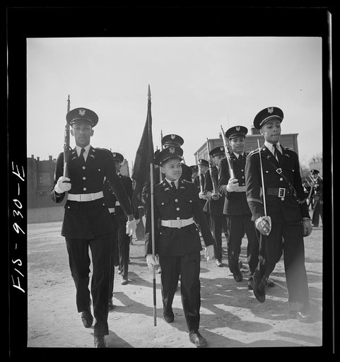 Washington, D.C. Military unit in Armstrong Technical High School which is trained by the regular Army, a tradition in all Washington schools