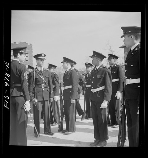 Washington, D.C. Military unit in Armstrong Technical High School which is trained by the regular Army, a tradition in all Washington schools