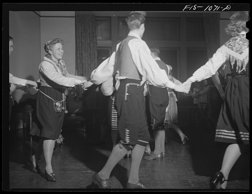 A Swedish folk dancing group in Minnesota