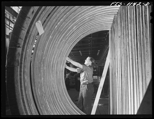 Minneapolis, Minnesota. Defense worker at Northern Pump Company