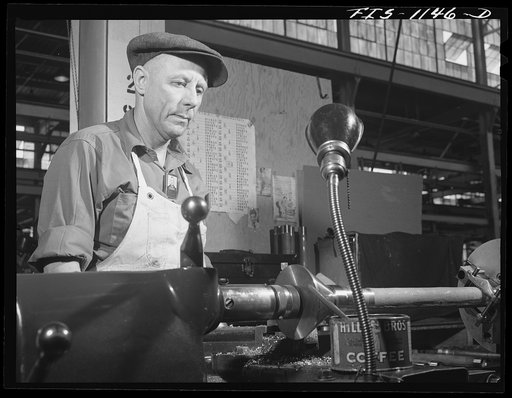 Minneapolis, Minnesota. Defense worker at Northern Pump Company