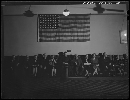 Untitled photo, possibly related to: Minneapolis, Minnesota. A meeting of the Smaland Society in Minnesota, an organization of people from the province of Smaland, Sweden