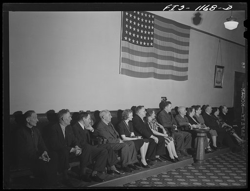 Minneapolis, Minnesota.  A meeting of the Smaland Society in Minnesota, an organization of people from the province of Smaland, Sweden
