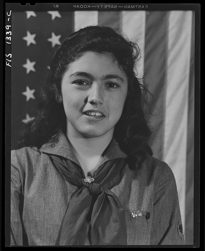 New Bedford, Massachusetts. Portuguese Girl Scout