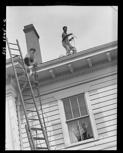 New Bedford, Massachusetts. Portuguese house painter