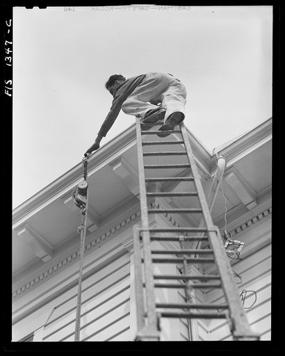 New Bedford, Massachusetts. Portuguese house painter