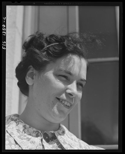 Untitled photo, possibly related to: New Bedford, Massachusetts. Wife of a house painter. Both are second generation Portuguese
