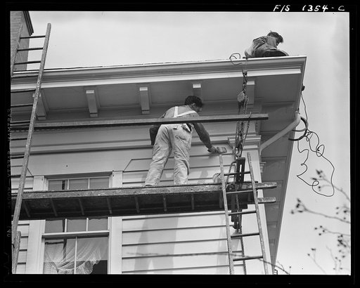 New Bedford, Massachusetts. Portuguese house painter