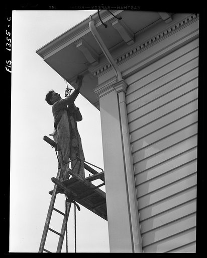 New Bedford, Massachusetts. Portuguese house painter