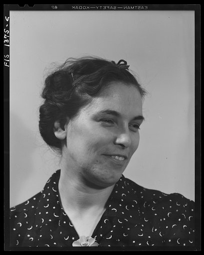Untitled photo, possibly related to: New Bedford, Massachusetts. Wife of a house painter. Both are second generation Portuguese