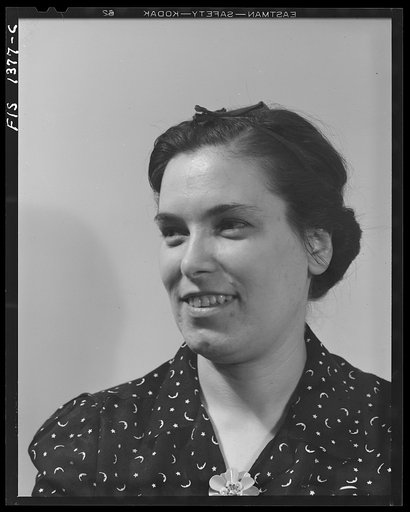 Untitled photo, possibly related to: New Bedford, Massachusetts. Wife of a house painter. Both are second generation Portuguese