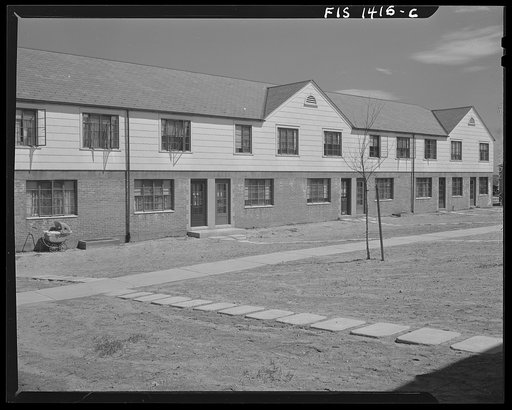 New Bedford, Massachusetts. Federal housing project for low income group