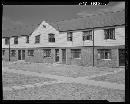 Untitled photo, possibly related to: New Bedford, Massachusetts. Federal housing project for low income group