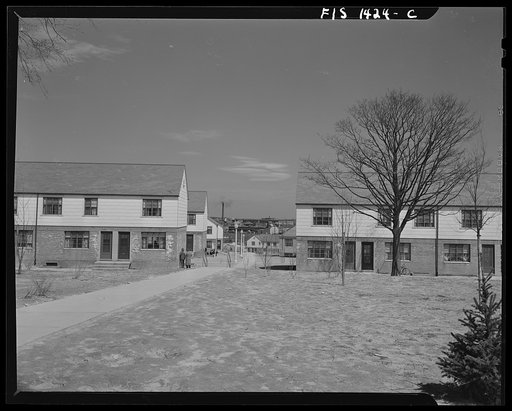 New Bedford, Massachusetts. Federal housing project for low income group