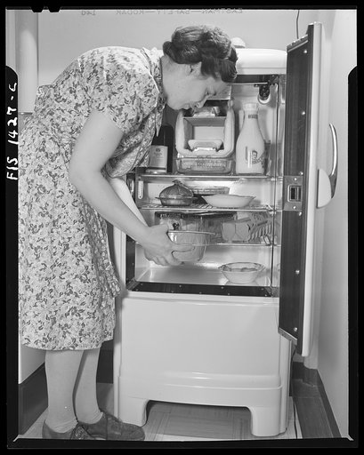 Untitled photo, possibly related to: New Bedford, Massachusetts. Wife of a Portuguese house painter