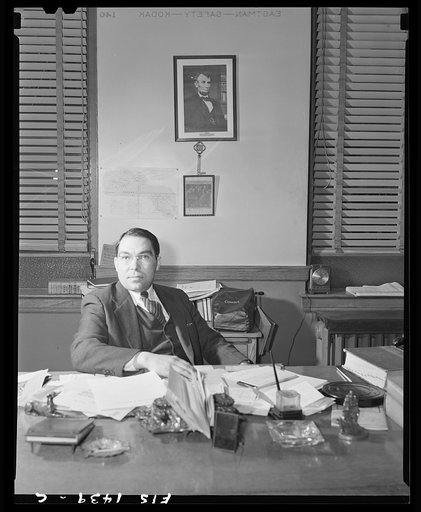 Untitled photo, possibly related to: New Bedford, Massachusetts. Portuguese lawyer