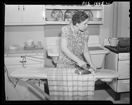 Untitled photo, possibly related to: New Bedford, Massachusetts. Wife of Portuguese house painter