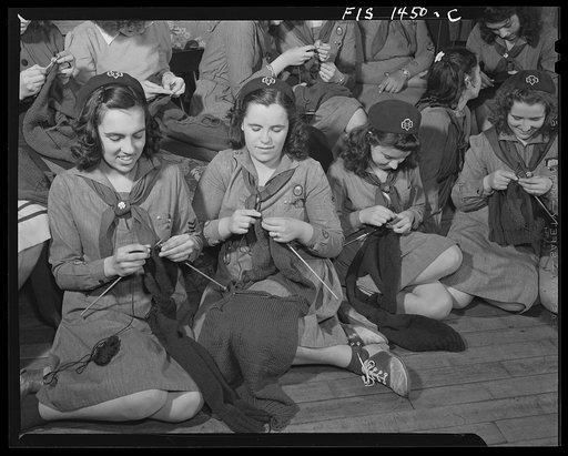 New Bedford, Massachusetts. Girl Scouts of Portuguese descent