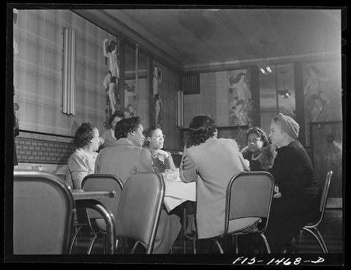 In the Perfect Eat Shop, a restaurant on 47th Street near South Park, owned by Mr. E. Norris (Negro). Chicago, Illinois