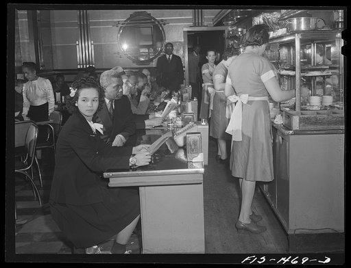 In the Perfect Eat Shop, a restaurant on 47th Street near South Park, owned by Mr. E. Norris (Negro). Chicago, Illinois