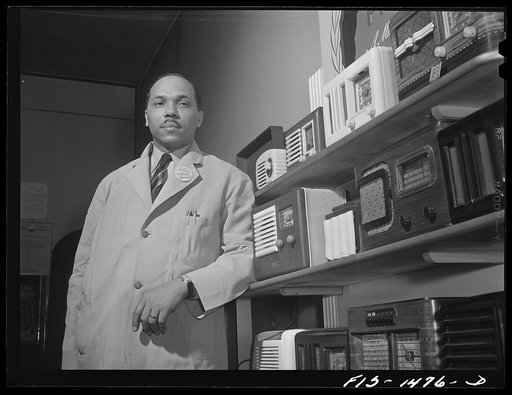 Mr. William H. Green, owner of a radio and electrical store on 47th Street near Indiana Avenue, Chicago, Illinois. Mr. Green has been in the radio business for nine years, in the same store