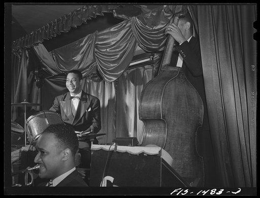 Oliver Coleman playing in a nightclub on 55th Street in Chicago, Illinois
