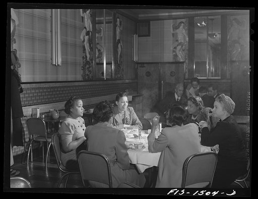 In the Perfect Eat Shop, a restaurant on 47th Street near South Park, owned by Mr. E. Norris (Negro). Chicago, Illinois