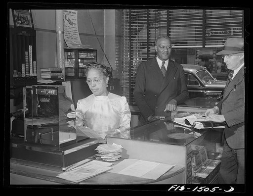 Mr. and Mrs. Ernest Morris, owners and proprietors of the Perfect Eat Shop, a restaurant on 47th Street near South Park, Chicago, Illinois