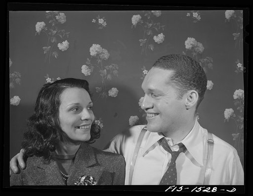 "Red" Sounders [i.e. Saunders], Negro drummer, and his wife. Chicago, Illinois