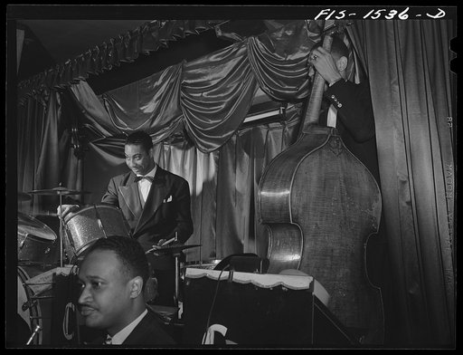 Oliver Coleman playing in a nightclub on 55th Street in Chicago, Illinois