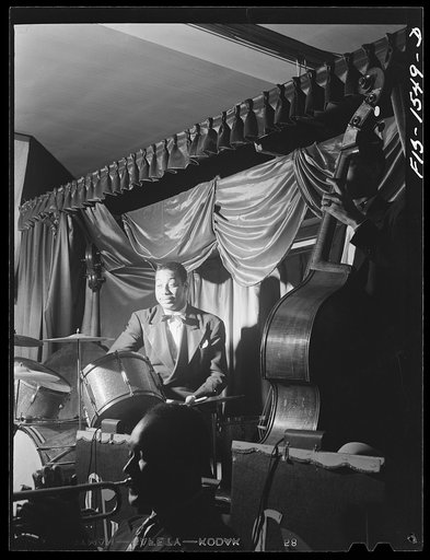 Untitled photo, possibly related to: Oliver Coleman playing in a nightclub on 55th Street in Chicago, Illinois