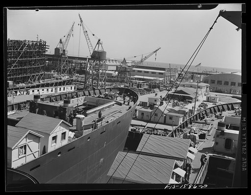 California Shipbuilding Corporation, Wilmington, California. General view of the assembly yards