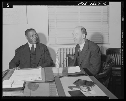 Washington, D.C. Dean William Pickens and James L. Houghteling of the United States Treasury Department. Houghteling is director of the Division of National Organizations