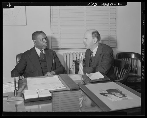 Washington, D.C. Dean William Pickens and James L. Houghteling of the United States Treasury Department. Houghteling is director of the Division of National Organizations
