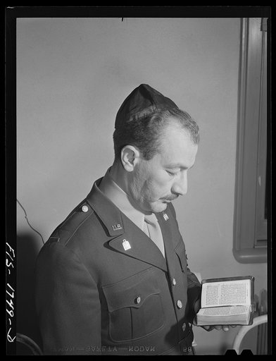 Chaplain David Rubin, Orthodox Jewish, of Long Island, New York. U.S. Army chaplain school, Fort Benjamin Harrison, Indiana