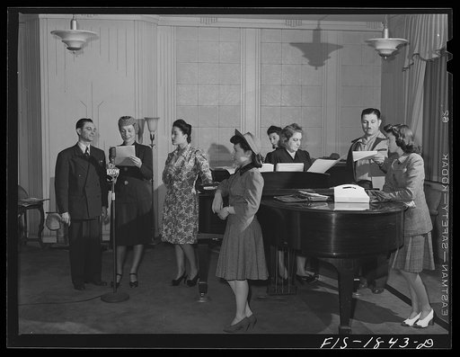 This group of people put on an hour program daily in the Portuguese language over station KROW in Oakland, California. In addition to their regular activities, their news programs have gained new importance in the last few months as they strive to keep all the Portuguese people of the section well-i