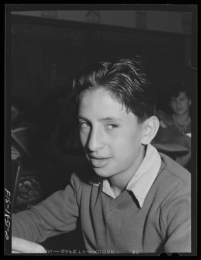 Grade schoolboy of Portuguese descent. San Leandro, California