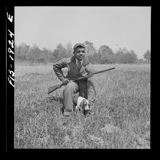 Untitled photo, possibly related to: Newport News, Virginia. Negro shipyard worker finds recreation in hunting