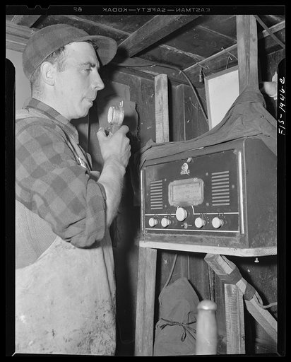 Provincetown, Massachusetts. John Russe, Jr., skipper and owner of the Frances and Marion drag trawler