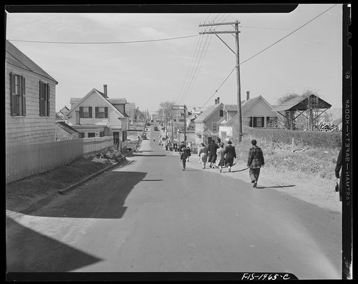 Provincetown, Massachusetts. Street on Sunday