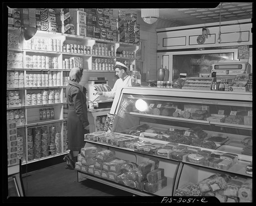 Untitled photo, possibly related to: Provincetown, Massachusetts. Portuguese grocer