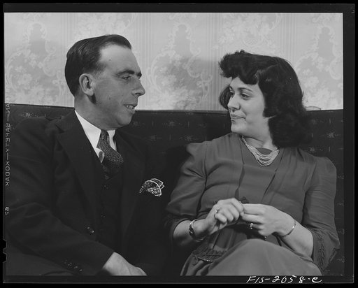 Untitled photo, possibly related to: Provincetown, Massachusetts. Portuguese fisherman and his wife