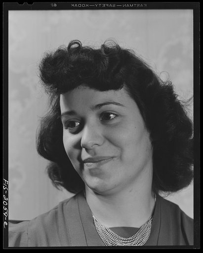 Untitled photo, possibly related to: Provincetown, Massachusetts. Wife of the owner and master of the Portuguese drag trawler Frances and Marion
