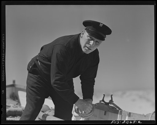Race Point, Massachusetts. Portuguese surf boat crew, U.S. Coast Guard station