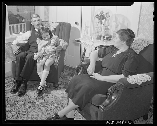 Provincetown, Massachusetts. Family of a Portuguese dory fisherman